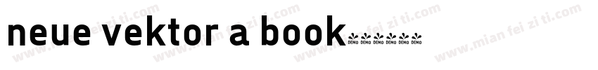 neue vektor a book字体转换